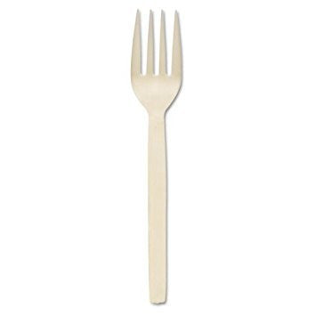 Eco-Packaging Compostable CPLA 6" Forks, Case of 1000