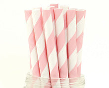 10" Compostable Paper Straws, Multi Colours, Case of 300