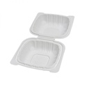 Recyclable 6x6x3" Sandwich PP Hinged Clamshell, 250pcs