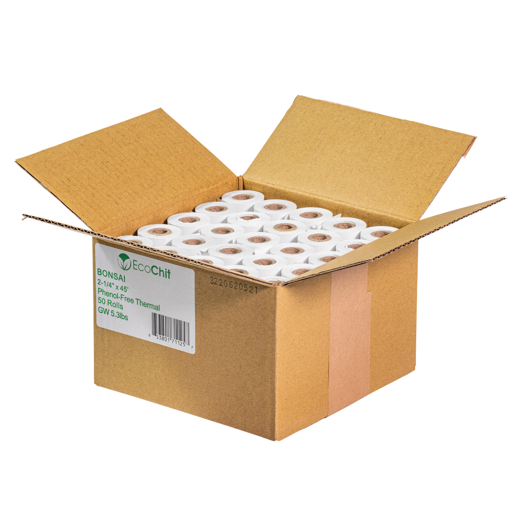 EcoChit veritree Bonsai 2-1/4" x 45' Phenol-Free Thermal, 50pcs