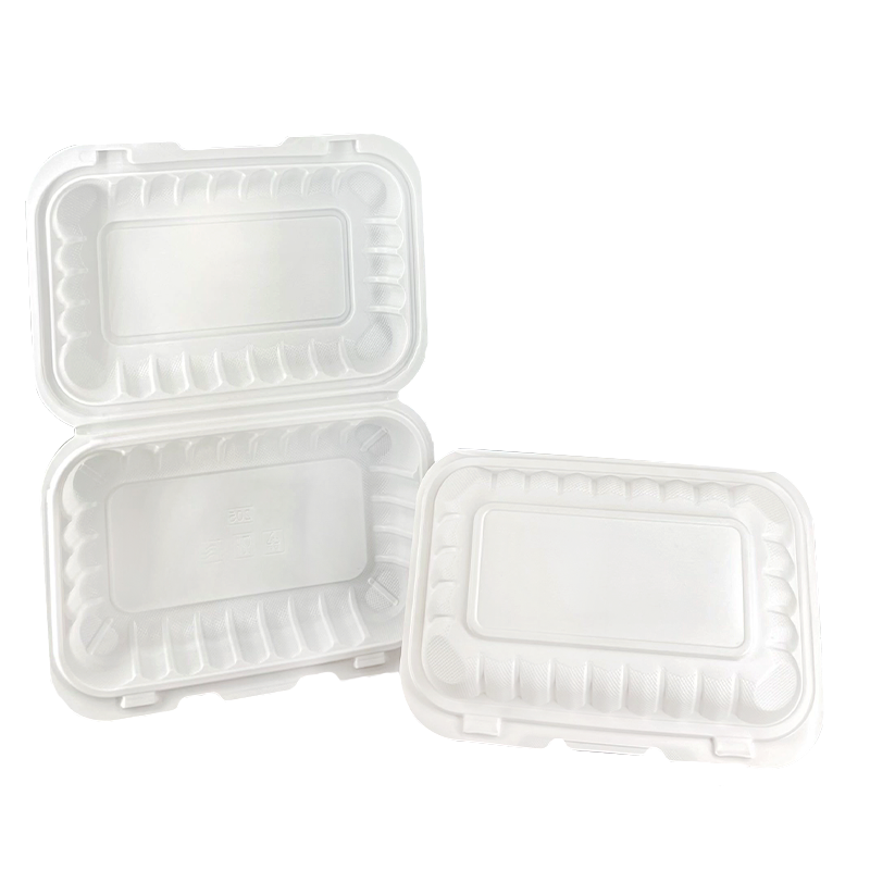 Recyclable 9x6x3" Rectangular PP Hinged Clamshell, 150pcs