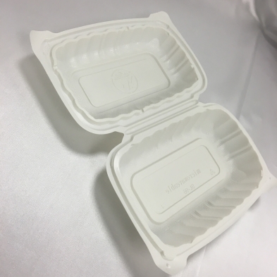 Recyclable 9x6x3" Rectangular PP Hinged Clamshell, 150pcs