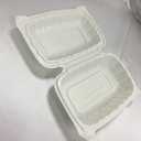 Recyclable 9x6x3" Rectangular PP Hinged Clamshell, 150pcs