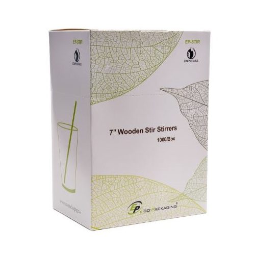 Eco-Packaging Coffee Stir Stick 7", 1000pcs