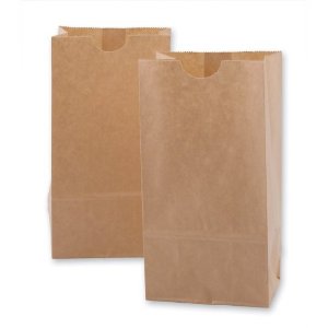 C-Pac 12x7x17" Recyclable Kraft Bags, 300pcs