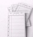 C-Pac Server Lined Pads 3" x 5", 10pads