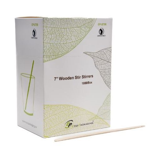 Eco-Packaging Coffee Stir Stick 7", 1000pcs