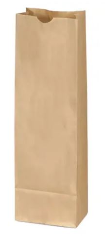 C-Pac 6x2x15" Kraft Paper Bags 1L, 1000pcs