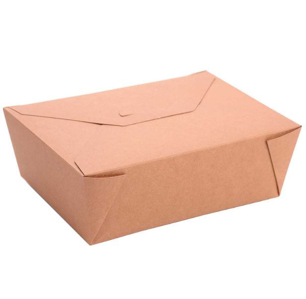 Recyclable GreenPak #4 Kraft Takeout Box, 160pcs