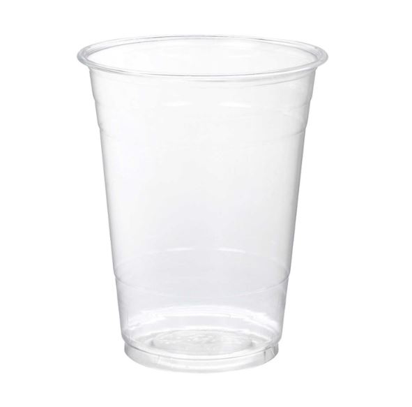 Compostable NatureTainer 16/18oz PLA Cold Cup Clear, 1000pcs