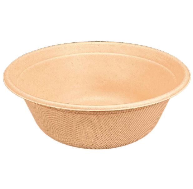Compostable NatureFibre 48oz Sugarcane Fibre Salad Bowl, 400pcs