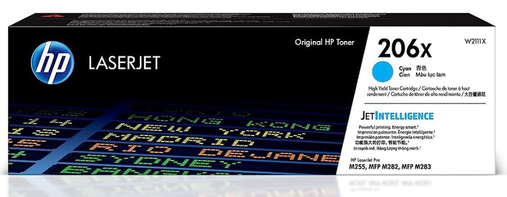 HP 206X OEM High Yield Toner Cartridge Cyan