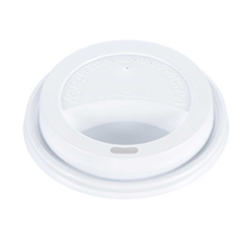 Recyclable C-Pac PP Plastic Dome Lid for 10-24oz Cup White, 1000pcs