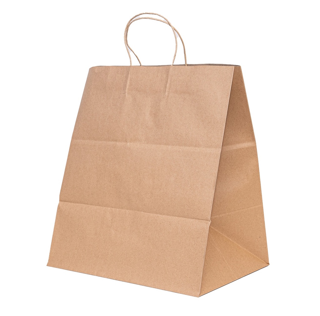 C-Pac 14x10x16" Paper Bag With Rope Handle, 200pcs
