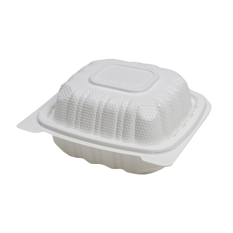Recyclable C-Pac PP Hinged Sandwich Clamshell 6x6x3" Matte, 250pcs