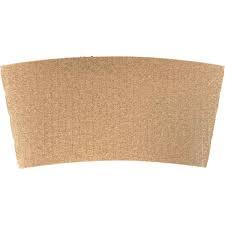 [80636] Paper Cup Sleeves for 10-24oz Hot Cups Kraft, 1000