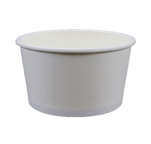 [80242] Recyclable C-Pac 12oz PE Lined Paper Bowl White, 500pcs