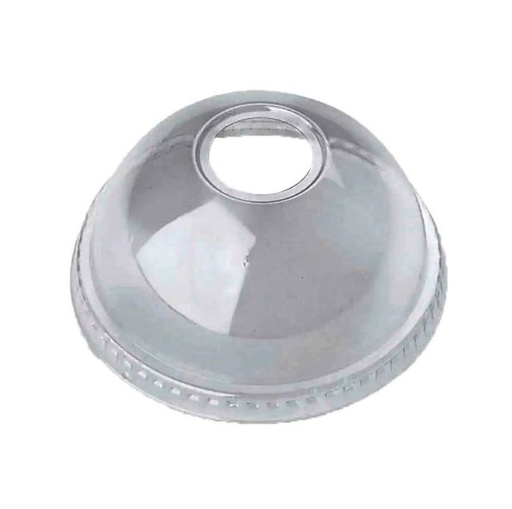[53203DLH] Recyclable C-Pac PET Dome Lid w/ Hole for 12-24oz Cold Cups Clear, 1000pcs