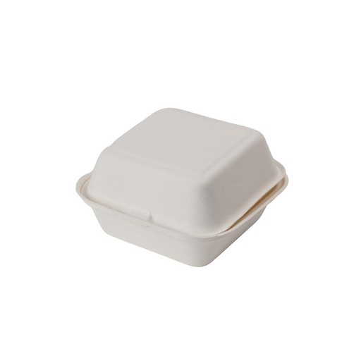 [EP-003B] Compostable Eco-Packaging Sugarcane Clamshell 6x6x3" Kraft, 500pcs