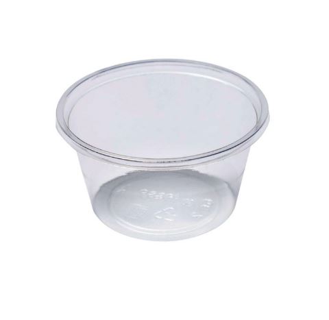 [50101] Compostable NatureTrainer 2oz PLA Portion Cup Clear, 2000/pcs