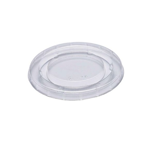 [50101L] Compostable NatureTainer Lid for 2oz PLA Portion Cup Clear, 2000/pcs