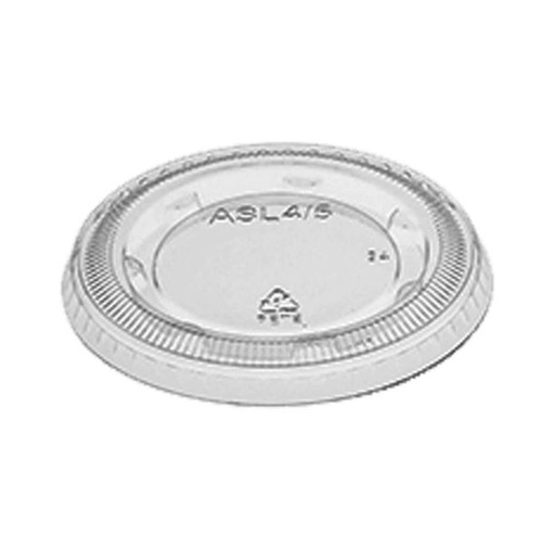 [60805L] Recyclable C-Pac PET Lid for 3.25/4/5.5oz PP Portion Cup Clear, 2500pcs